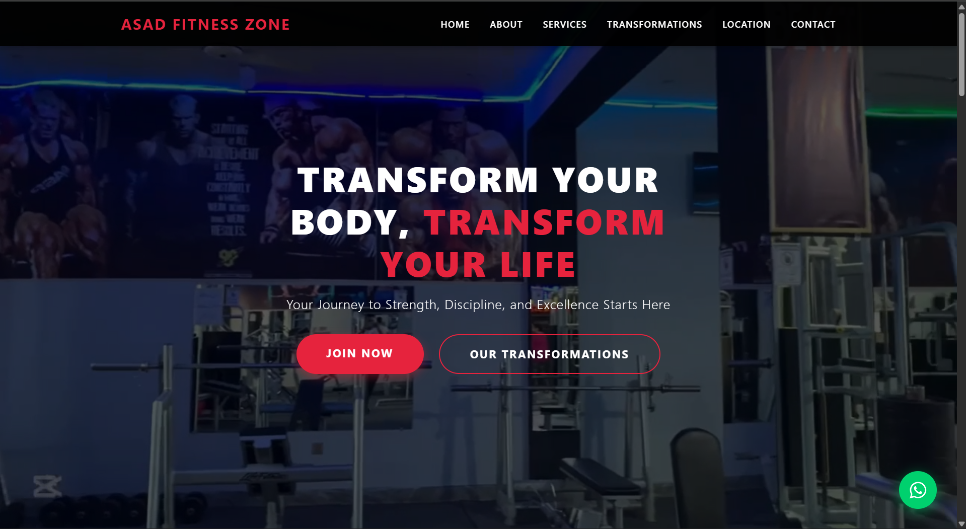 Gym Website Redesign